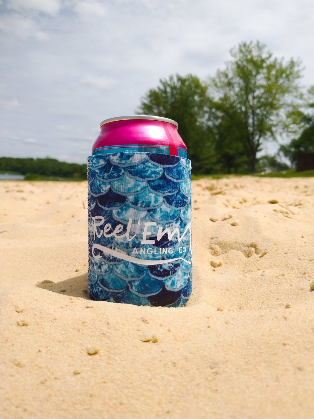 Fish Scale Coozie - Reel 'Em Angling Co.