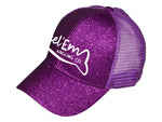 Load image into Gallery viewer, Glitter Ponytail Hat - Reel &#39;Em Angling Co.
