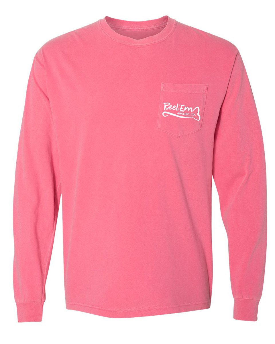 Heavyweight Long Sleeve Pocket Tee - Reel 'Em Angling Co.