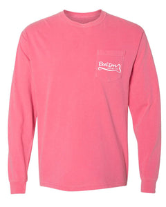 Heavyweight Long Sleeve Pocket Tee - Reel 'Em Angling Co.