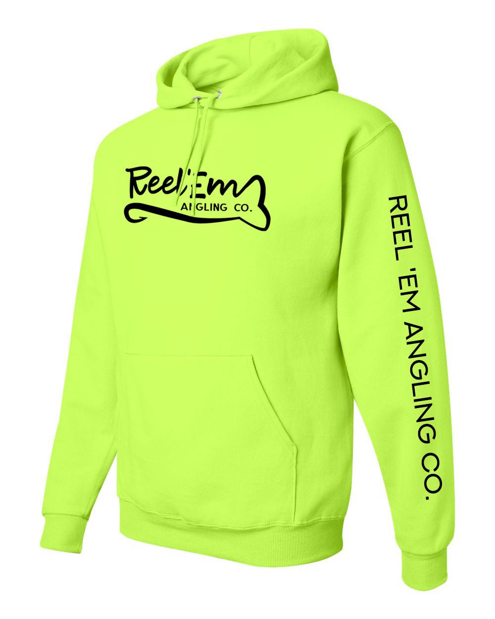 Hi Viz Hooded Sweatshirt - Reel 'Em Angling Co.