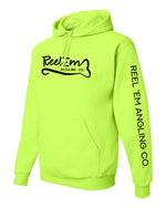 Load image into Gallery viewer, Hi Viz Hooded Sweatshirt - Reel &#39;Em Angling Co.
