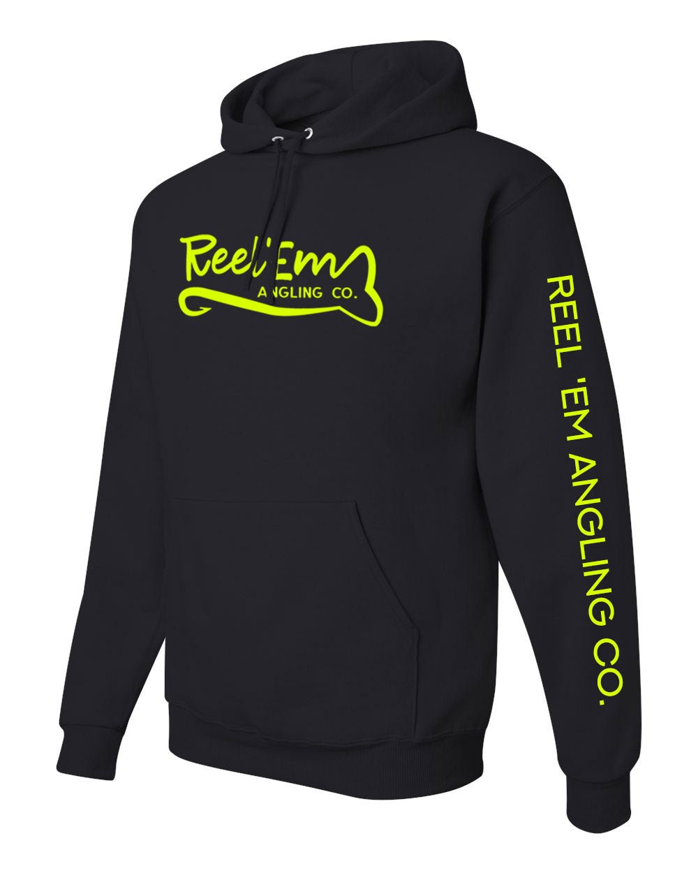 Hi Viz Hooded Sweatshirt - Reel 'Em Angling Co.