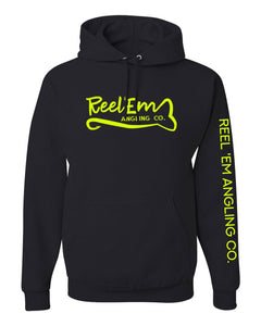 Hi Viz Hooded Sweatshirt - Reel 'Em Angling Co.