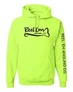 Hi Viz Hooded Sweatshirt - Reel 'Em Angling Co.