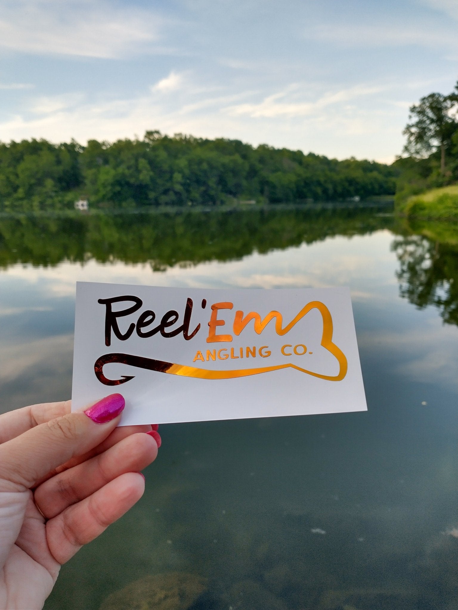 Holographic Reel Em Angling Co. Decal - Reel 'Em Angling Co.