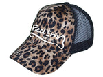 Load image into Gallery viewer, Ponytail Cheetah Hat - Reel &#39;Em Angling Co.
