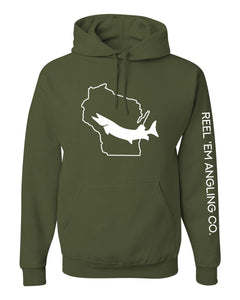 State Fish Hooded Sweatshirt - Reel 'Em Angling Co.