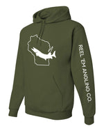 Load image into Gallery viewer, State Fish Hooded Sweatshirt - Reel &#39;Em Angling Co.
