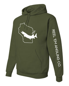 State Fish Hooded Sweatshirt - Reel 'Em Angling Co.