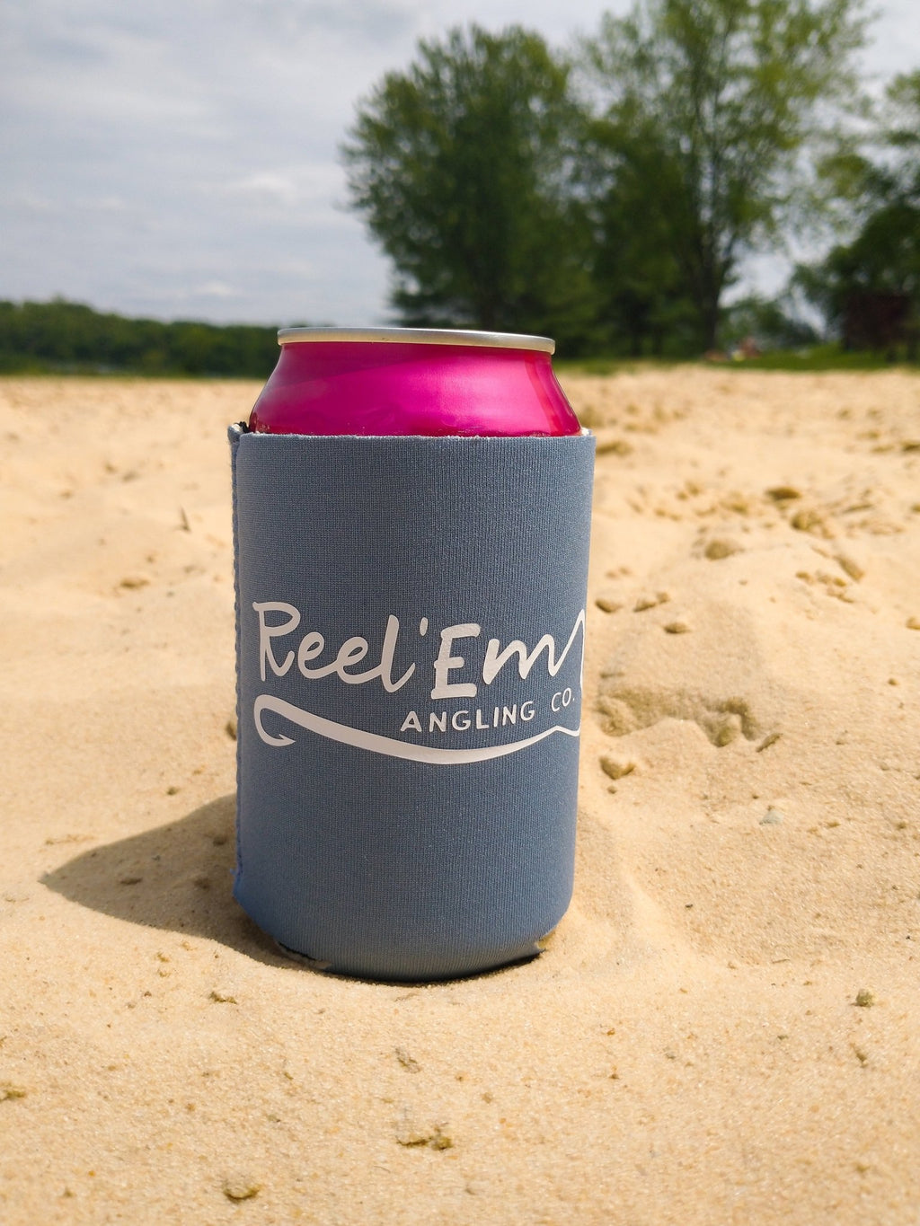 Steelie Blue Coozie - Reel 'Em Angling Co.