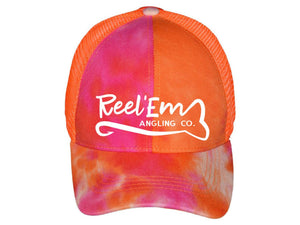 Tie-Dye Ponytail Hat - Reel 'Em Angling Co.